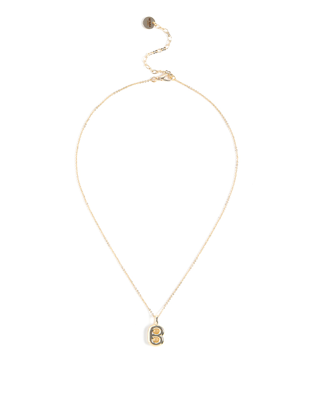 Колье с буквой В