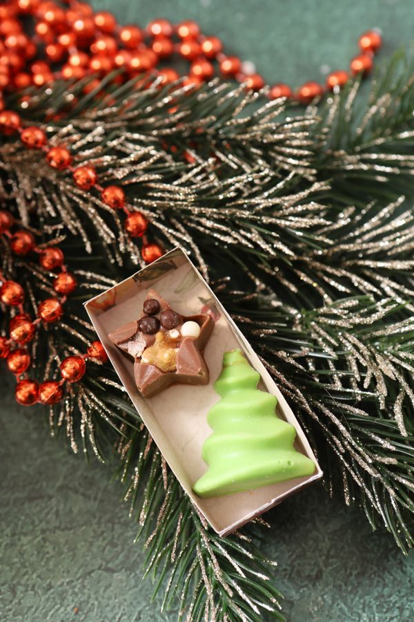 Брендированная лодочка для сладостей во флоупаке