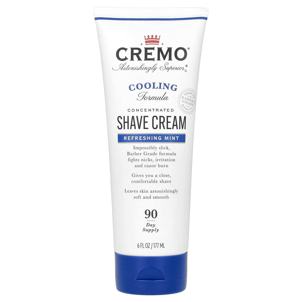 Cremo, крем для бритья, освежающая мята, 177 мл (6 жидк. унций)