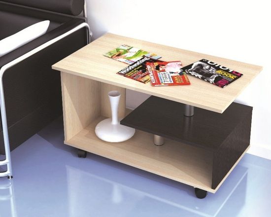 Стол журнальный КОНСУЛ-5 венге / дуб молочный