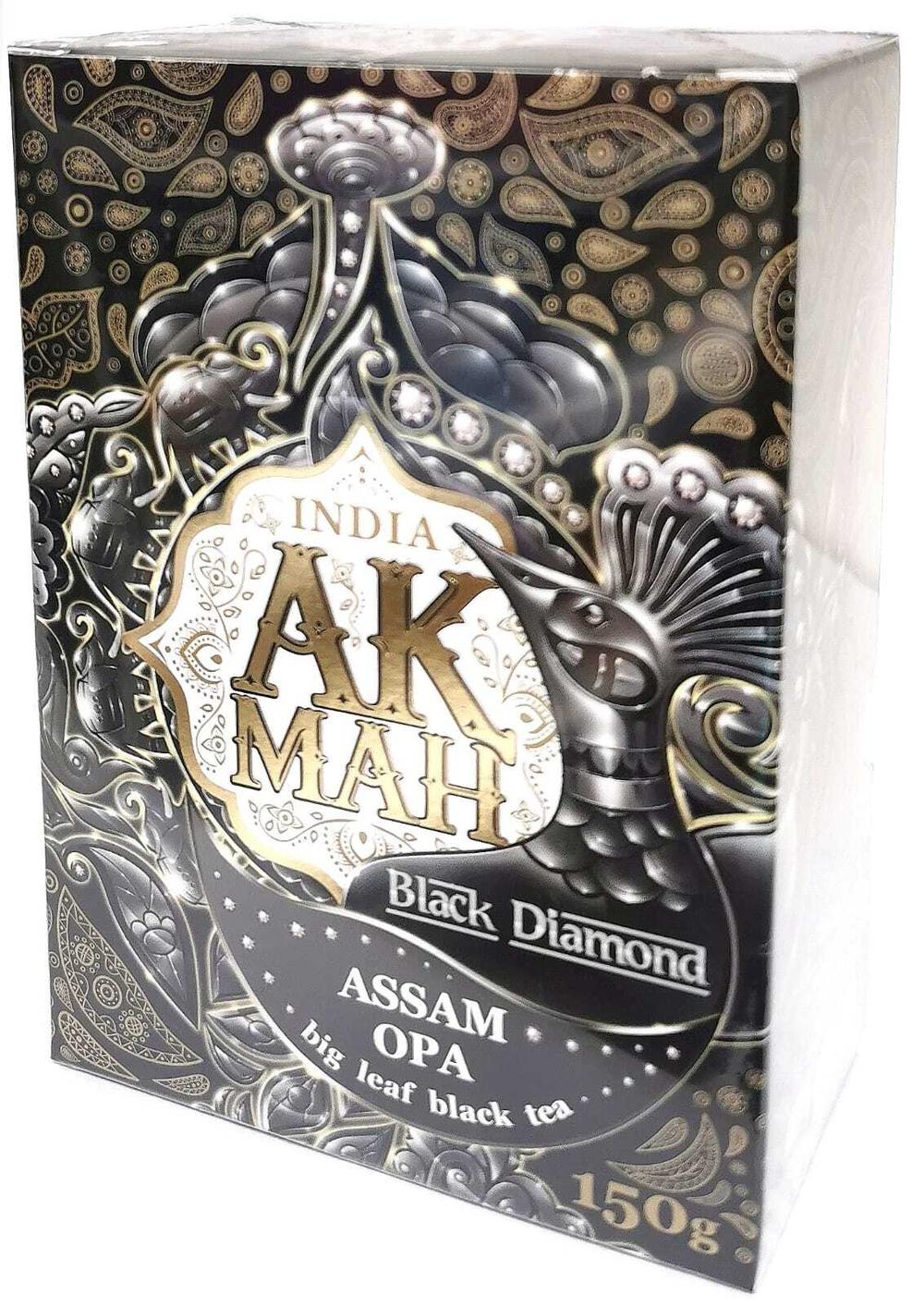 Чай Акман Black Diamond 150г 1*40 Индия лист.