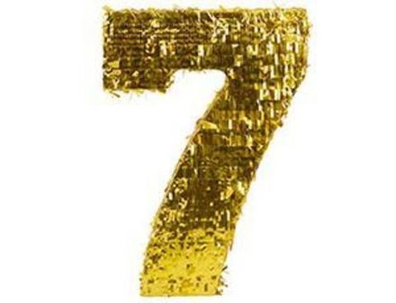 "Золотая цифра 7" пиньята