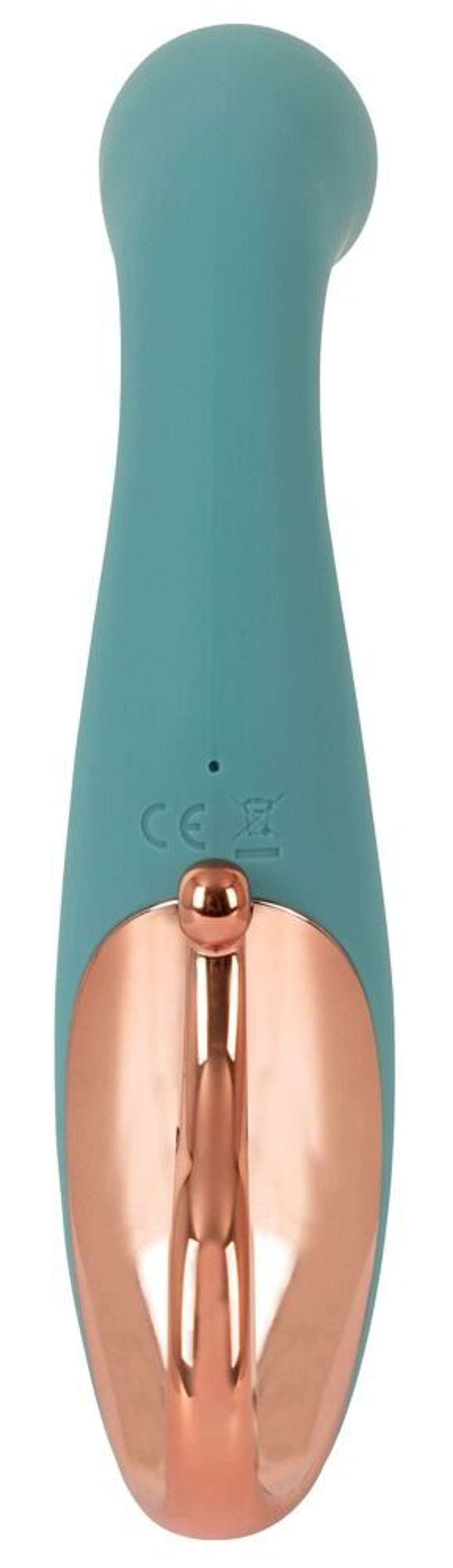 Бирюзовый вибратор для точки G The Magician G-Spot Vibrator - 19 см.