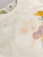 Лонгслив и легинсы в комплекте для малышей Next E67-029, 3 шт., Молочный, Розовый, Светло-желтый