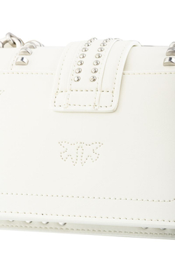 MINI LOVE BAG MIX STUDS - white