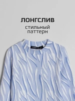 Лонгслив базовый для девочки с принтом