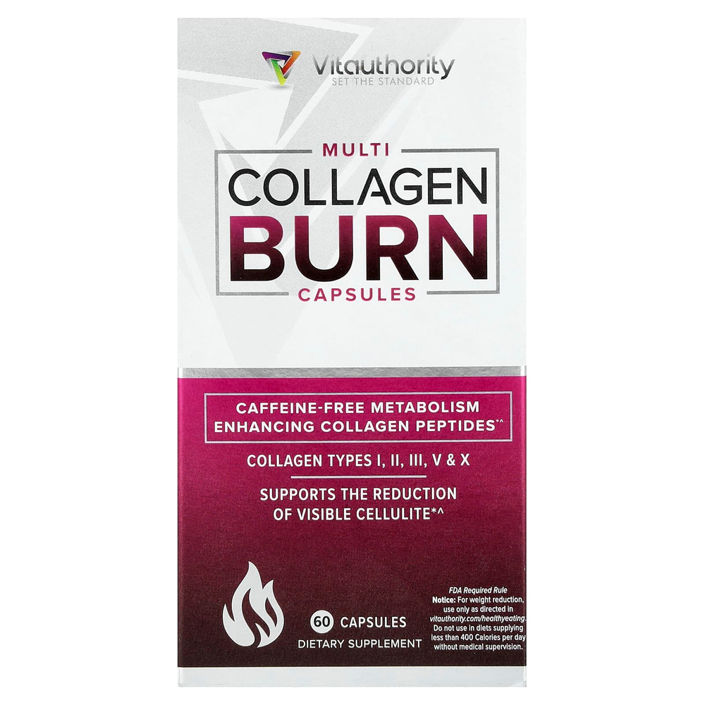 Vitauthority, Multi Collagen Burn, 60 капсул