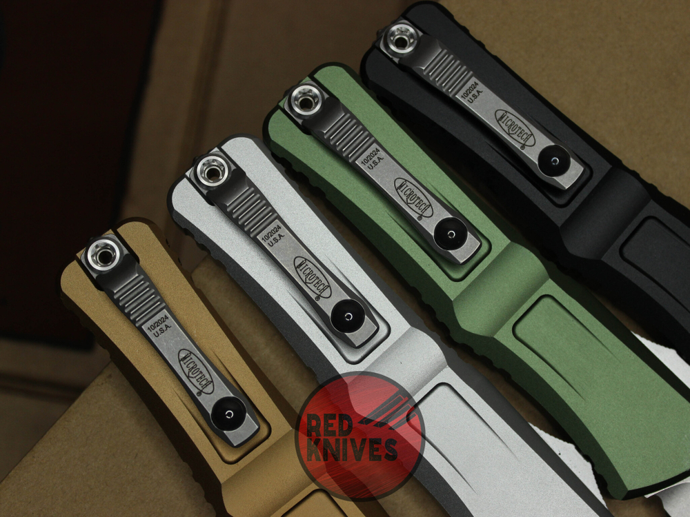 Нож Microtech Troodon 3 BOWIE Bronze - рукоять бронзовый алюминий
