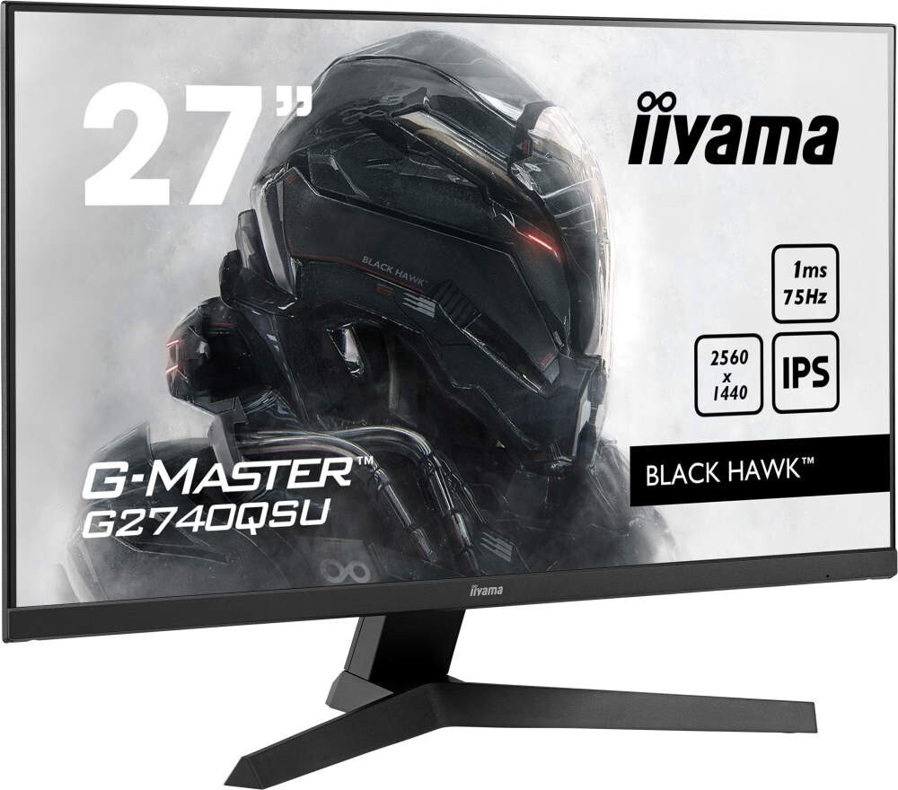 Монитор Iiyama 27;; G-Master G2740QSU-B1 2560x1440 IPS LED 75Гц 1ms FreeSync HDMI DisplayPort