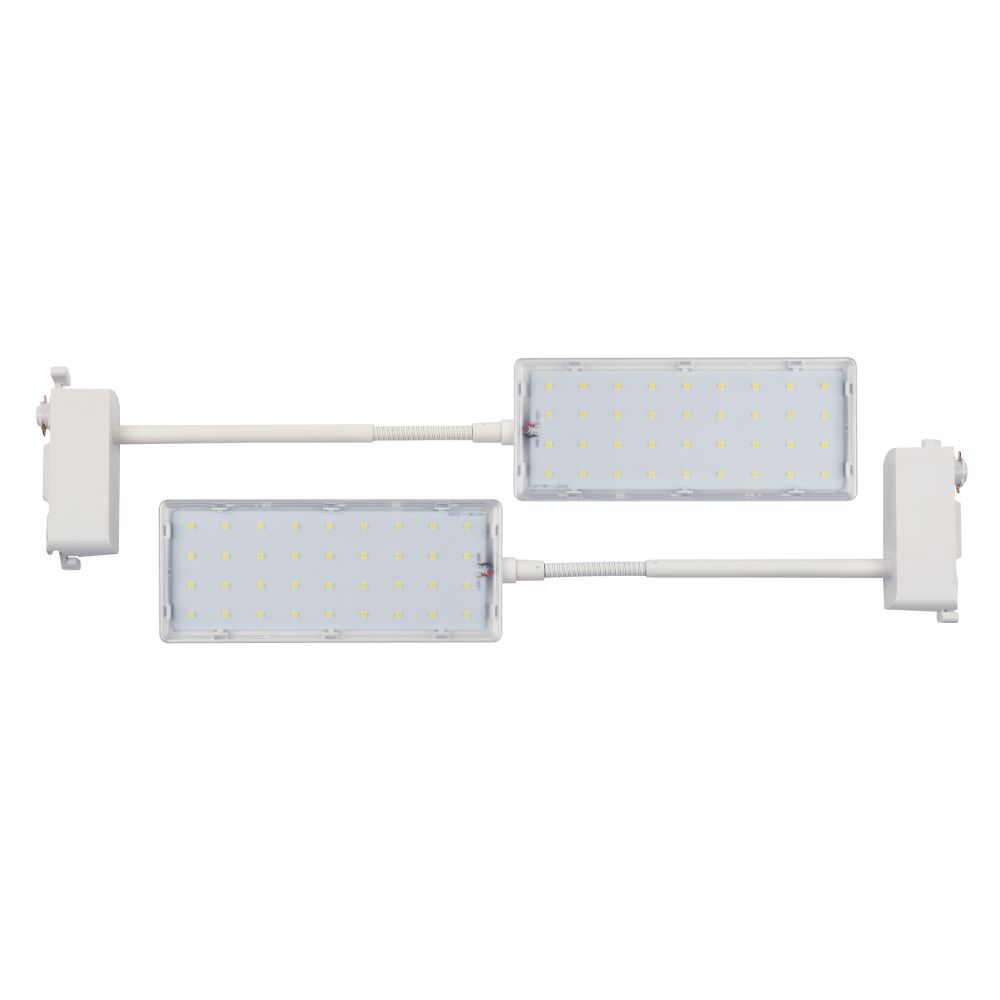 ULB-P37-12W-SPFR WHITE SET2 Светильник-прожектор светодиодный трековый. в составе набора из 2штук. Спектр для фотосинтеза. Корпус белый. ТМ Uniel