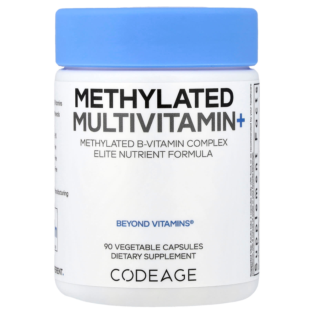Codeage, Метилированный мультивитамин +, 90 растительных капсул