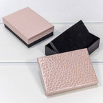 Коробка Ювелирная 11х8х3 см Набор 2 шт "Кожа крокодила" (Розовый)