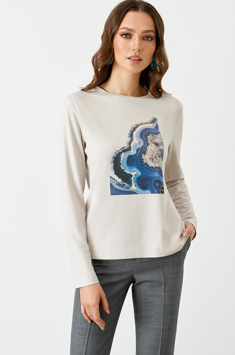 22747 Джемпер женский (серый)