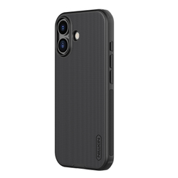 Усиленный противоударный чехол черного цвета от Nillkin для iPhone 17, серия Super Frosted Shield Pro