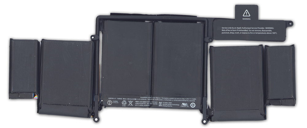 Аккумуляторная батарея для ноутбука Apple MacBook Pro 13" Retina A1502 71.8Wh 11.34V 2013-2014