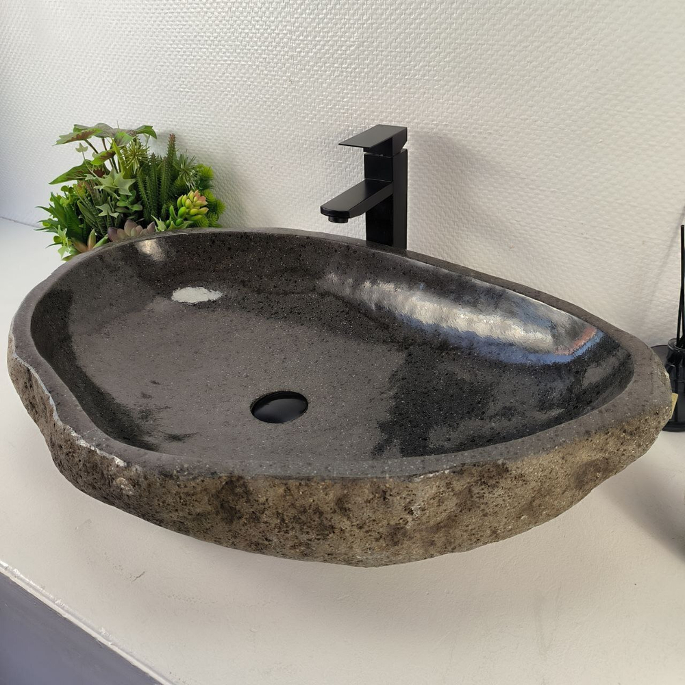 Раковина из речного камня RS-65407 75*50*15 0863