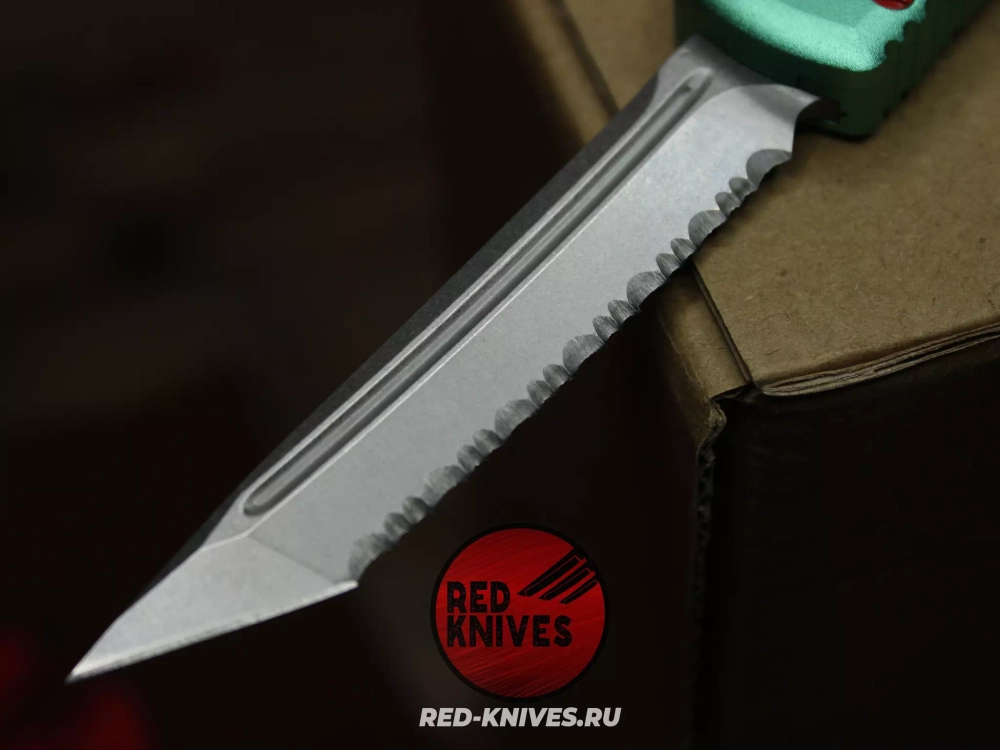 Нож Microtech Ultratech Bounty Hunter T/E FS - сиррейторный клинок RK-450