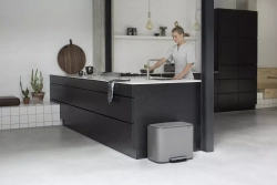 Brabantia - Контейнер для мусора Bo 3х11л с сегрегацией, платина / артикул   121067  / GTIN 8710755121067