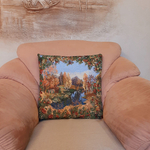 Декоративный гобеленовый чехол для интерьерной подушки Рябина 47*47