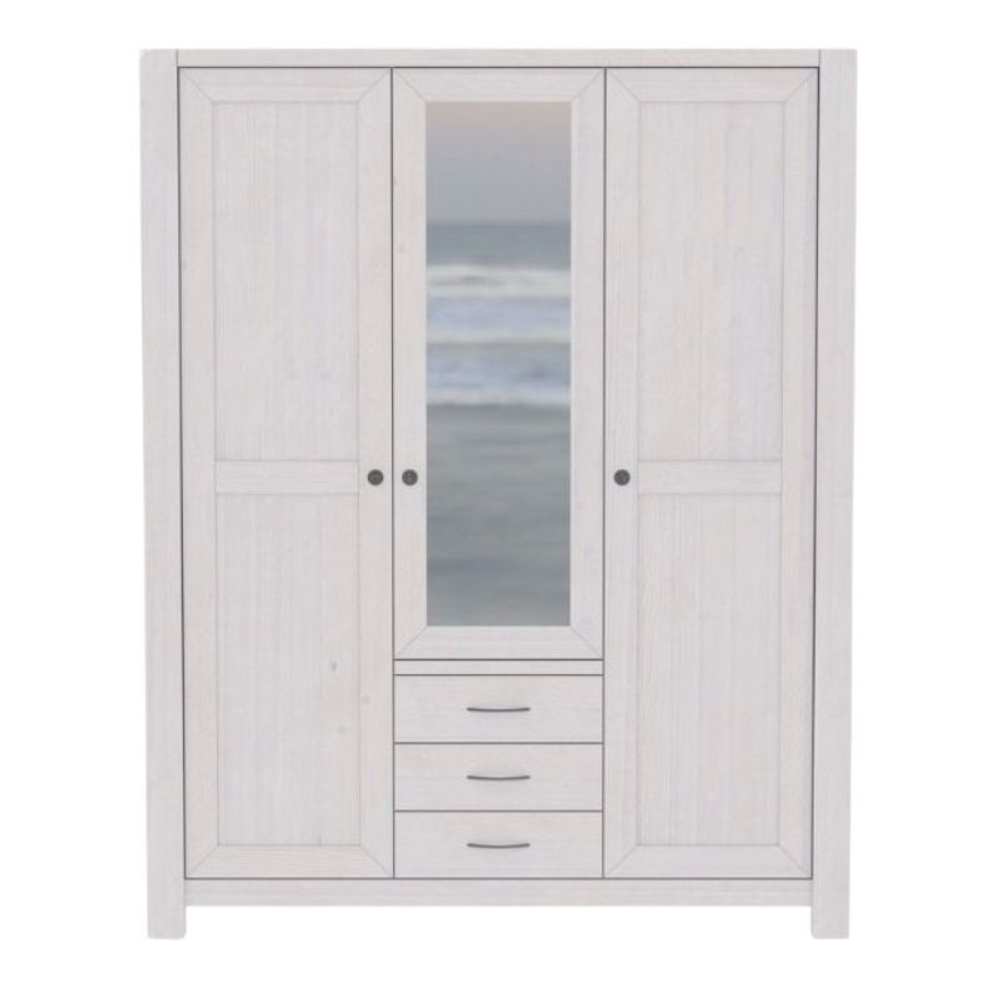 Шкаф Фьорд 123 (белый воск)