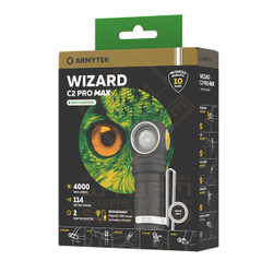 Фонарь налобный Armytek Wizard C2 Pro Max Magnet USB, Теплый