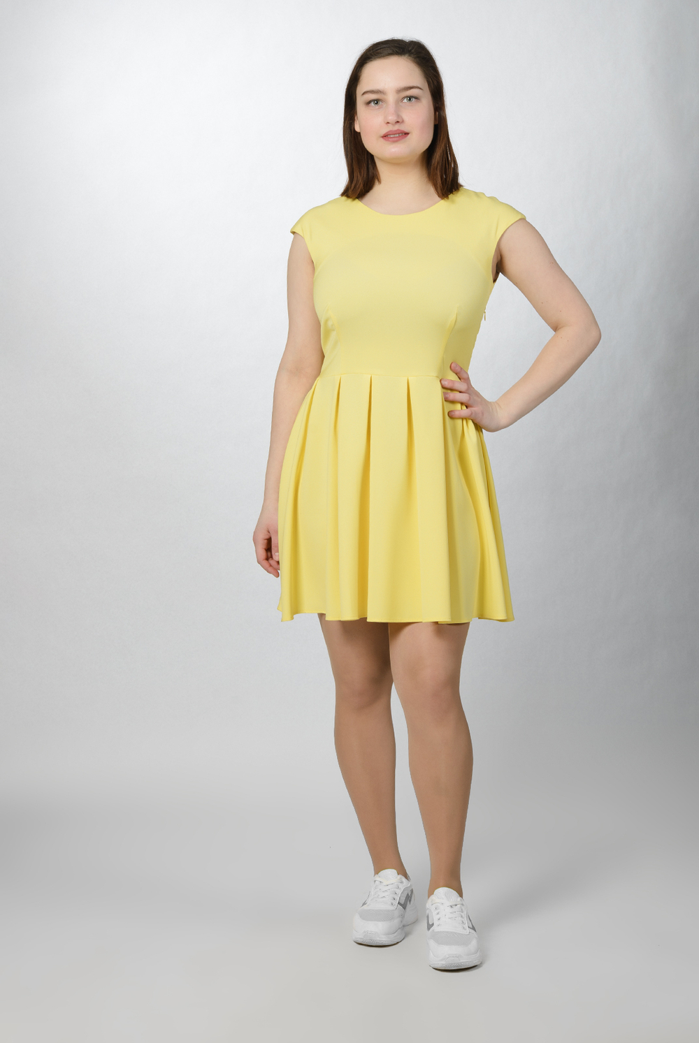 Коктейльное платье 1329Л, желтый #184Жа051329Л