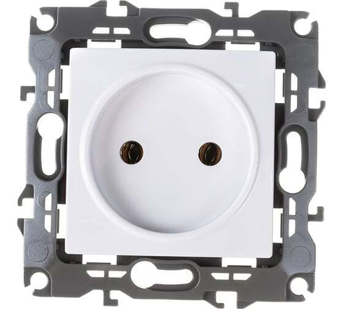 ЭРА Розетка прямая 1 гн. с загл. каучук 2Р+РЕ 1х16А 220-240V IP44 черная K-1e-B-IP44 4806 Турция