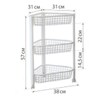 Полка угловая ЕВРО (3 секции), М2756