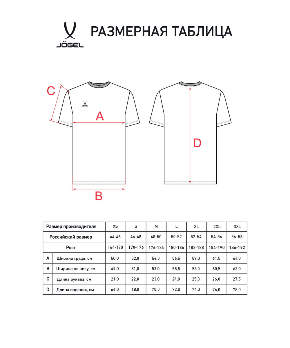 Футболка ESSENTIAL Cotton Tee, красный