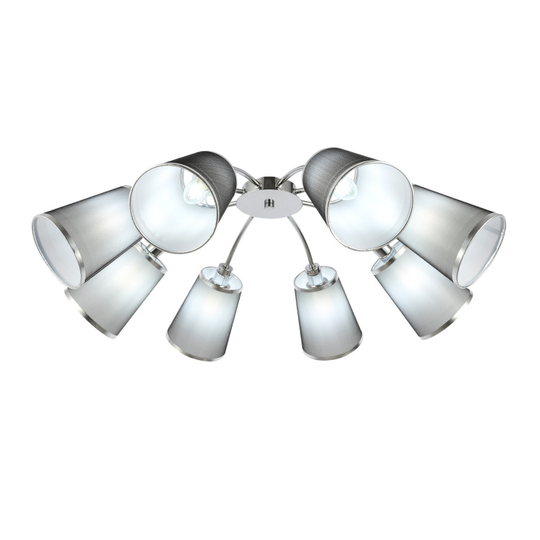 SLE103002-08 Светильник потолочный Хром/Черный E14 8*40W