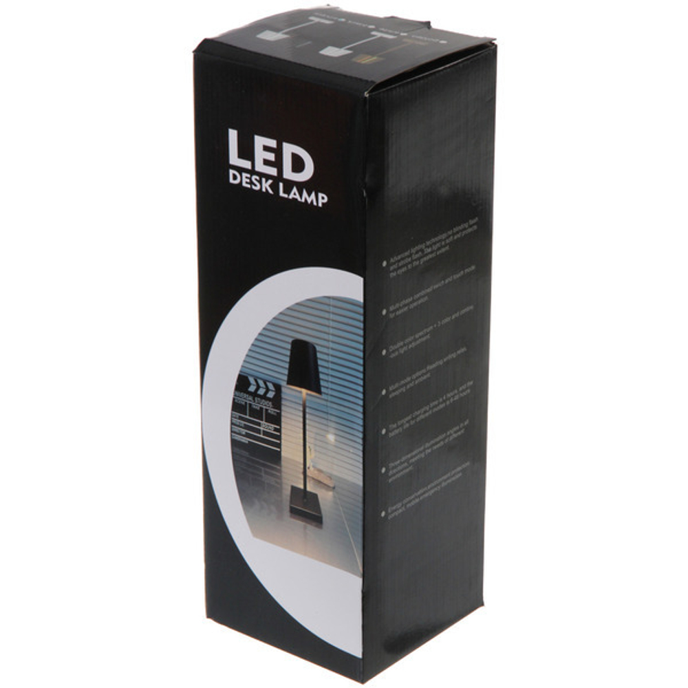 Настольная лампа «OXFORD» 10*38 см, USB 1200ma 5w, Серебро