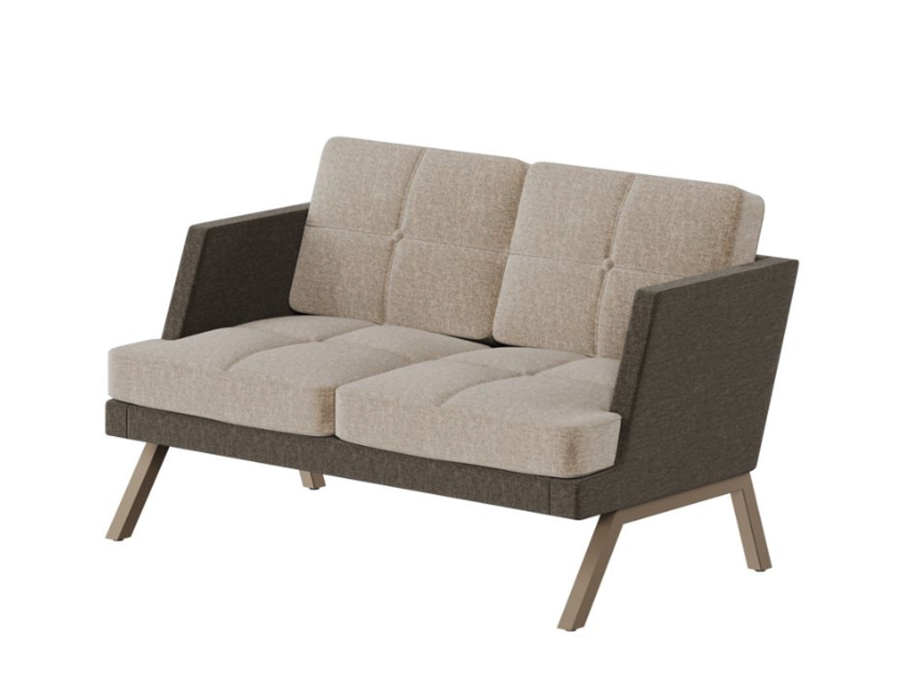 Диван двухместный с декором из пуговиц ALDB-02L АЛДО