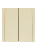 FORTE&PIANO Выключатель 2-клавишный 10А FP405 ваниль IEK