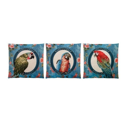 Подушка Попугай 45х45 см,  гобелен