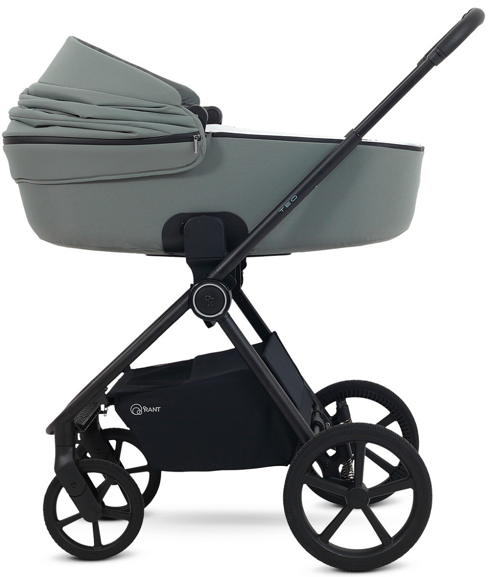 Детская коляска Rant Teo Soft 3 в 1 с автокреслом Aster Zero Olive Olive