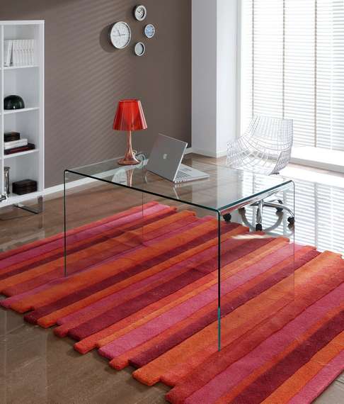 Стеклянный письменный стол Glass 125х70 см | Купить в Hallberg.ru