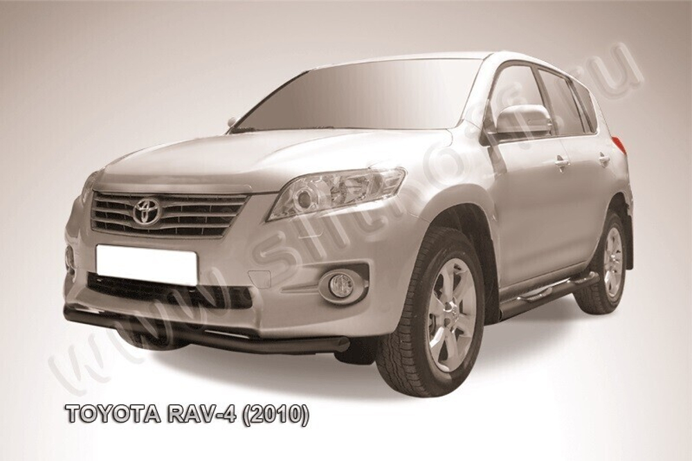 Защита переднего бампера Toyota Rav-4 (2010-2016) d57 черная