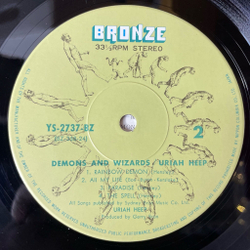 Винтажная виниловая пластинка LP Uriah Heep Demons And Wizards (Japan 1972) (No Obi) Rainbow Demon