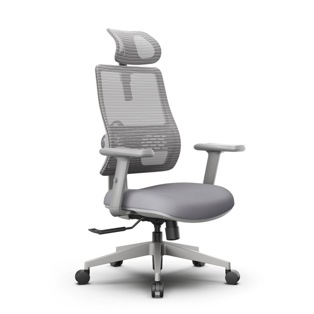 Эргономичное компьютерное кресло FoxGear NETZ One, DGGY, серый (FG-NETZ-ONE-DGGY)