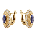 Серьги с танзанитами и бриллиантами, E0084-5/15