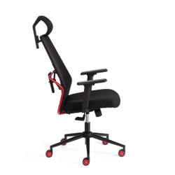 Кресло Matrix red ткань, черный, 66х70х123 см