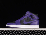 Купить кроссовки Nike Air Jordan 1 Mid Purple Black в баскетбольном магазине futbasket.ru