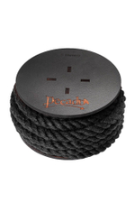 Черная веревка для шибари на катушке - 5 м.