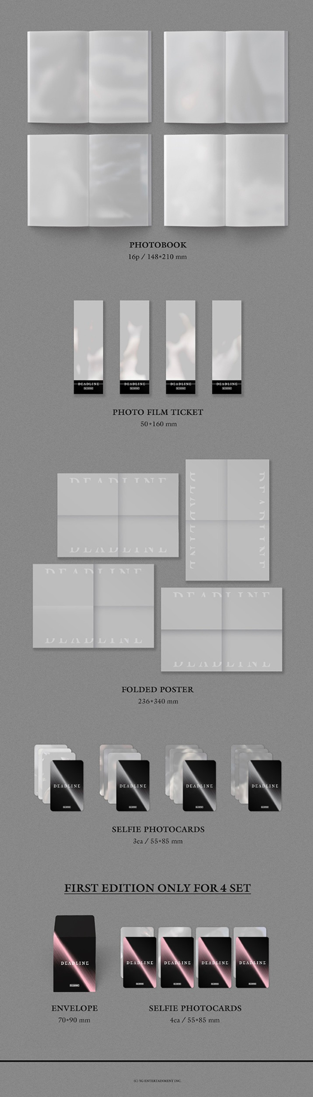 Альбом BLACKPINK - DEADLINE (SILVER Ver.)