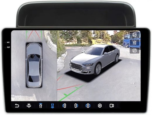 Магнитола для Toyota Land Cruiser 100, Lexus LX470 1998-2002 (левый руль, климат на ШГУ) - FarCar BX10-360-9608F2LX монитор 10.36" 2K QLED на Android 13, 6Гб+128Гб, CarPlay, 4G SIM-слот, 4 камеры в комплекте