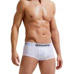 Мужские трусы боксеры белые GAUVINE 3006