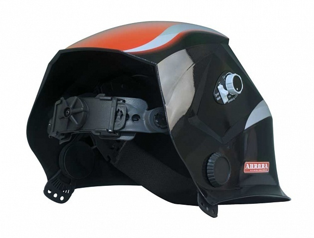 Маска сварщика "Хамелеон"  SUN7 черно-красная/Aurora