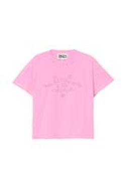 ZARA X BENITO ANTONIO ФУТБОЛКА С ЭФФЕКТОМ ПОТЕРТОСТЕЙ, РОЗОВЫЙ