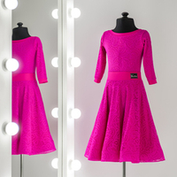 Gloria 3-01-03-A | Платье для спортивных бальных танцев | Vasileva Dance