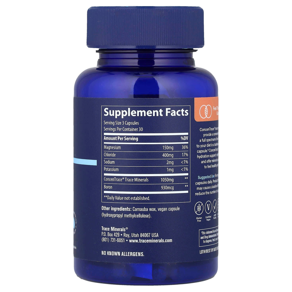 Trace, ConcenTrace®, микроэлементы, 90 капсул